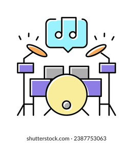 play musical instrument mens leisure color icon vector. play musical instrument mens leisure sign. isolated symbol illustration