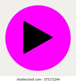 Play navigation button.Vector illustration.