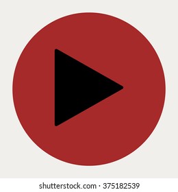 Play navigation button.Vector illustration.
