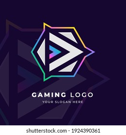 Play or next logo design with strong shape, Logo for game, esport, initial gaming, community or business.