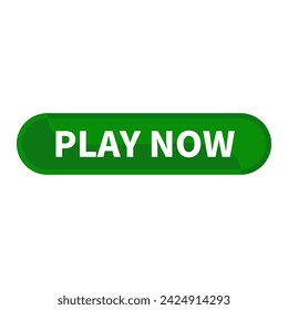 play now button Text In Green Rectangle Shape For Promotion Business Marketing Social Media Advertising Information Announcement
