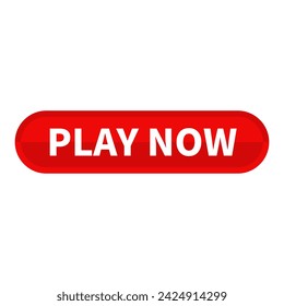 play now button Text In Red Rectangle Shape For Promotion Business Marketing Social Media Advertising Information Announcement
