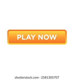 play now button website vector template