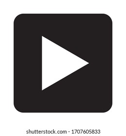 reproducir en el diseño del logotipo de iconos de vídeo