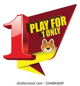play for one only, logo banner text