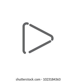 play outline icon