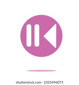 Botón Reproducir y Pausar icono Control del reproductor de medios trazo editable, signo, símbolo botón de línea de contorno aislado en blanco