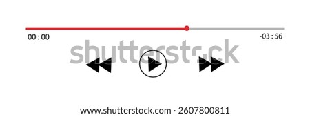 Play and pause icon on transparent background . Vector Illustration .EPS 10 . 