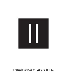 Play and pause icon on 
 white background