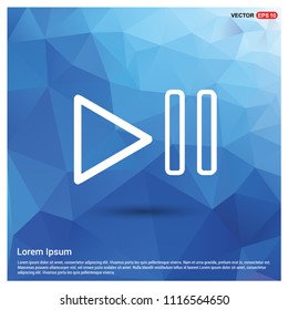 Play Pause Icon - vector icon