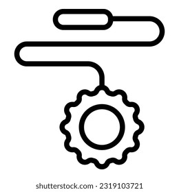 Play pet toy icon outline vector. Shop care. Store accessory