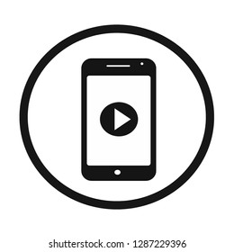 play phone vector icon