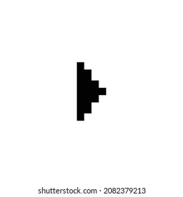 spielen Pixel perfekte Icon Design. Flaches Design einzeln auf weißem Hintergrund. Vektorgrafik