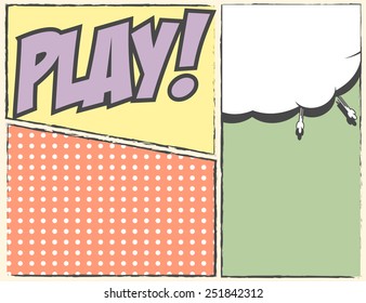 play pop art, illustration in vector format