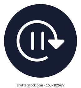 
Play, replay Isolated Vector Icon which can be easily modified or edited
