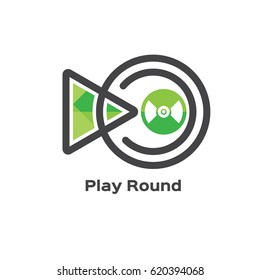 Play Round Music Logo Design