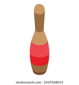 Play score hit icon isometric vector. Strike fun ball. Tournament success