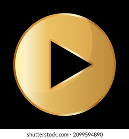 Play sign icon. Internet button