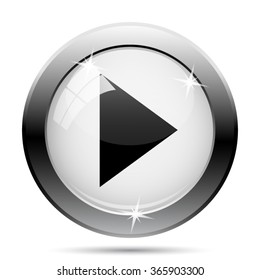 Play sign icon. Internet button on white background. EPS10 vector.