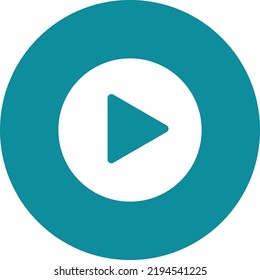 Play sign icon logo on background 