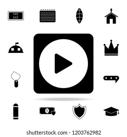 play sign icon. web icons universal set for web and mobile