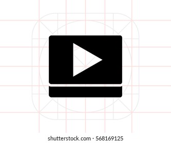 Play sign simple icon
