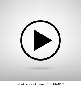 Play sign. Vector illustration