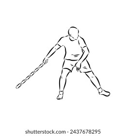play skittles game Vector Template for poster of Sport competition or Tournament.