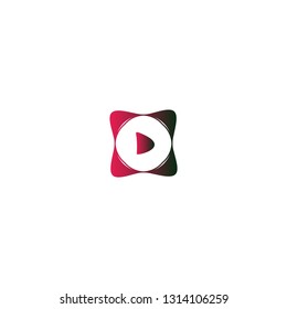 Play Sound Waves Icon Logo Design