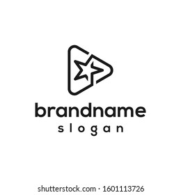 play star logo design vector