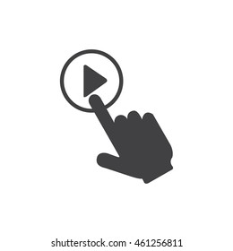Play stop icons. Vector buttons