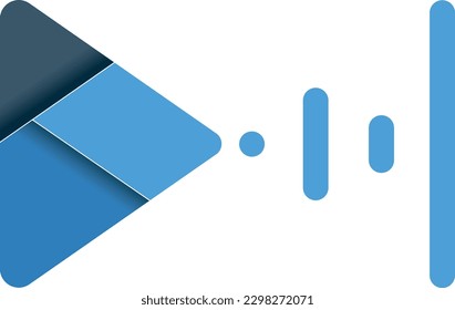 logotipo de reproducción y streaming para un entretenimiento