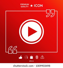 Play symbol icon