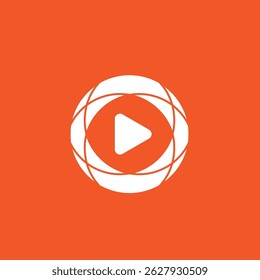 Modelo de vetor de design de logotipo de Símbolo de Reprodução