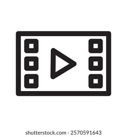 Play symbol representing media playback or start, commonly used in digital and multimedia platforms.