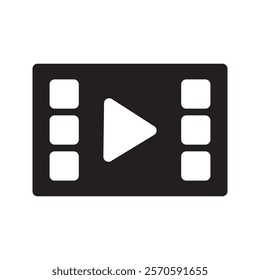 Play symbol representing media playback or start, commonly used in digital and multimedia platforms.