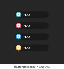Play text button with icon