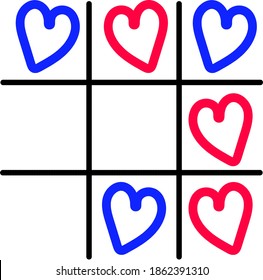 play TIC TAC toe on Valentine's day wishes
