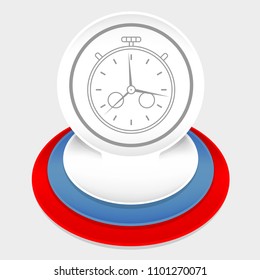 Play time flat icon logo