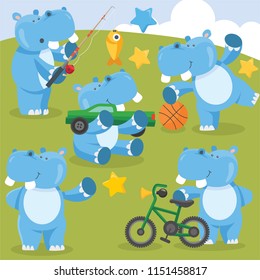 Play time - hippos boy