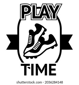 Play time t shirt design, vector file.