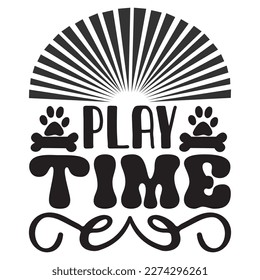 Play Time T-Shirt Design Vector File