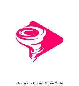 Play Tornado logo vector template, Creative Twister logo design concepts, icon symbol