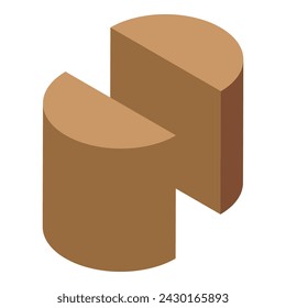Play toy icon isometric vector. Children building. Construction home plan