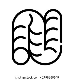 play toy for scratch claws line icon vector. play toy for scratch claws sign. isolated contour symbol black illustration