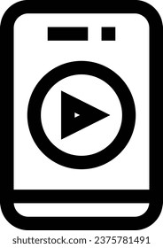 play vector design icon for download. Eps