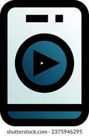 play vector design icon for download. Eps
