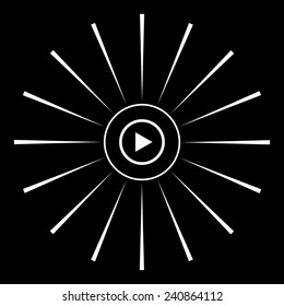play, vector, EPS 10