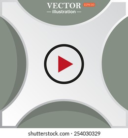play, vector, EPS 10