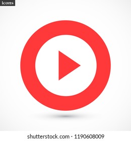 play vector icon 10 eps